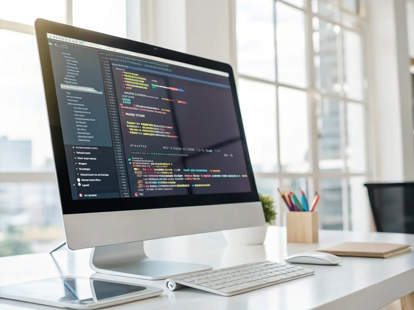 A computer screen displaying CSS code, with a focus on styling and layout techniques, used to illustrate the CSS module.